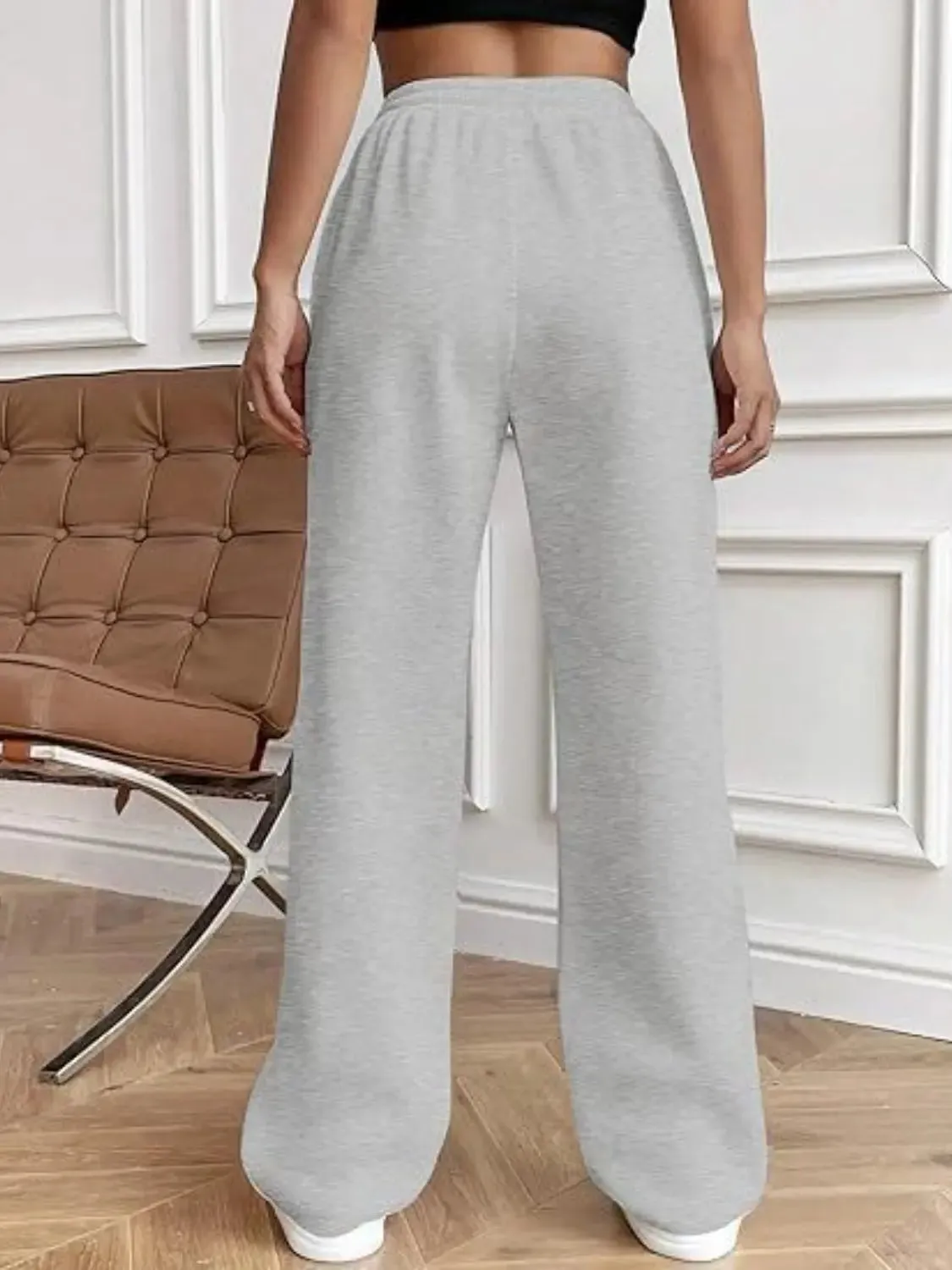 'Zahra' Drawstring Wide Leg Pants